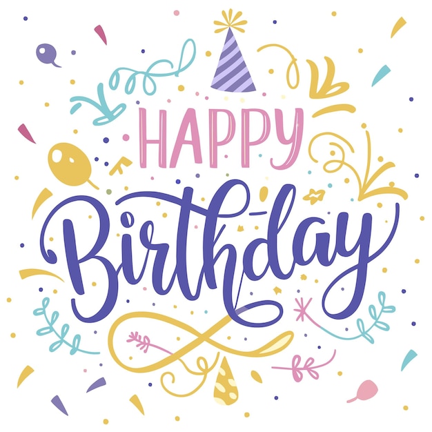 생일 축하 카드 터 일러스트레이션