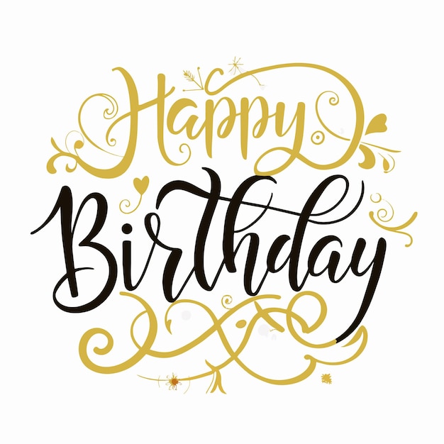 Happy Birthday Greeting card vector illustration