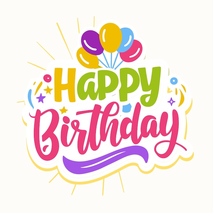 Vector happy birthday greeting card vector illustration