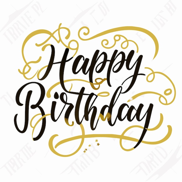 Happy Birthday Greeting card vector illustration