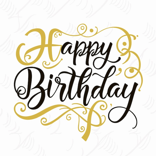 Happy Birthday Greeting card vector illustration