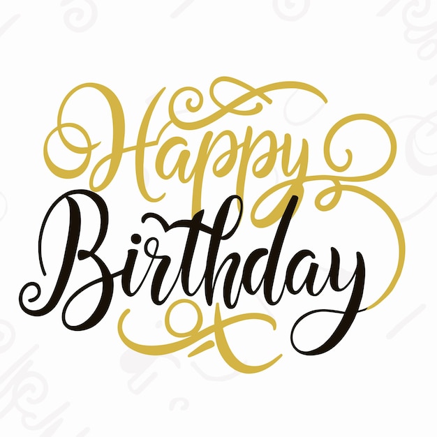 Happy Birthday Greeting card vector illustration