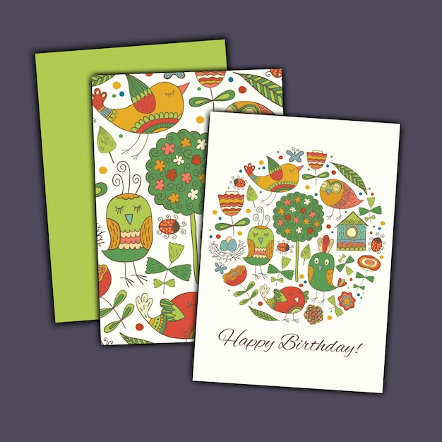 Happy birthday greeting card