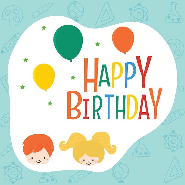 happy birthday greeting card