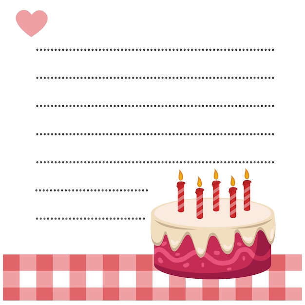 Happy birthday greeting card