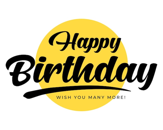 생일 축하 축하 손으로 쓴 텍스트 글자 캘리그라피 백색 배경에 고립