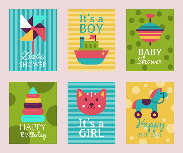 Happy birthday invitation card t-shirt print baby shower.