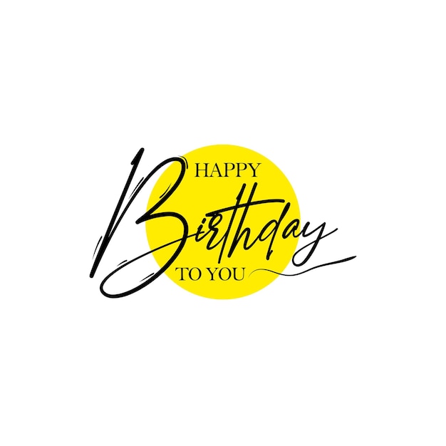 Buon compleanno lettering design