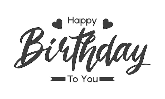 Happy birthday lettering vector