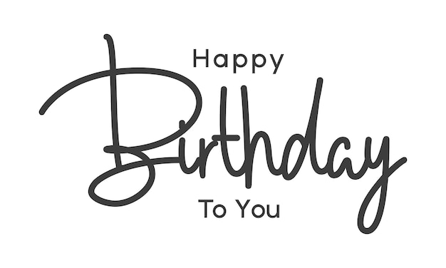 Happy birthday lettering vector