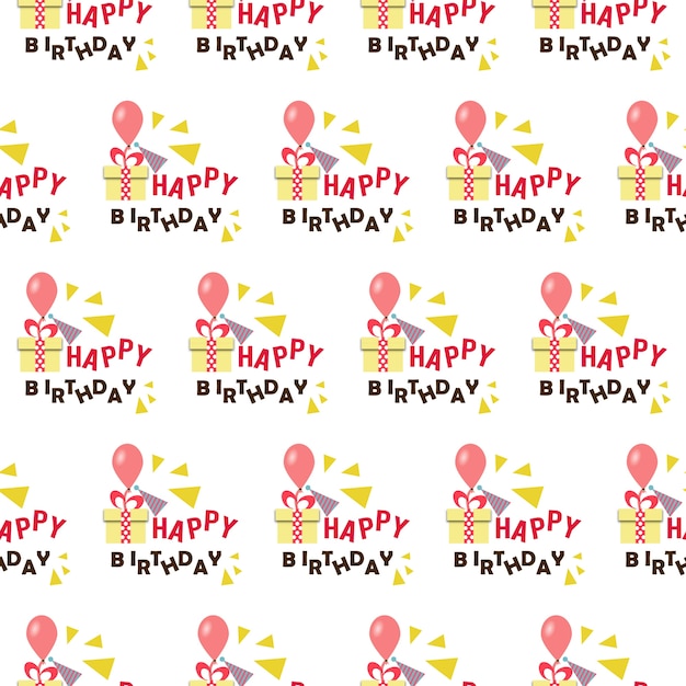 Happy Birthday Pattern Background