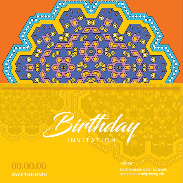 Vector happy birthday typographic design