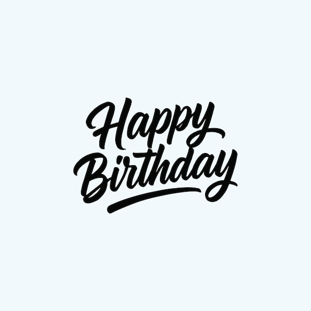 생일 축하 타이포그래피 터 디자인