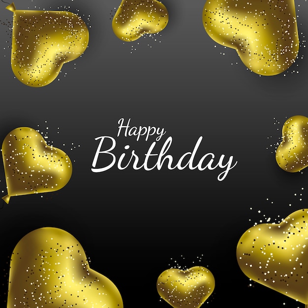 Happy birthday vector background