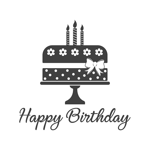 Happy birthday vector quote. Happy birthday wishes cute greeting card template. Isolated design