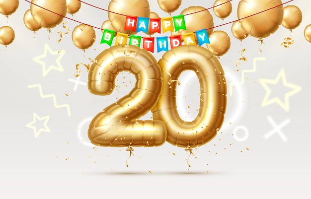 С днем рождения лет юбилею человека день рождения воздушные шары в виде цифр года ...