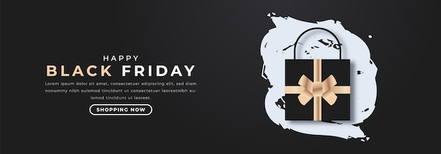 Happy Black Friday Paper cut stijl Vector Design illustratie voor achtergrond poster banner advertenties