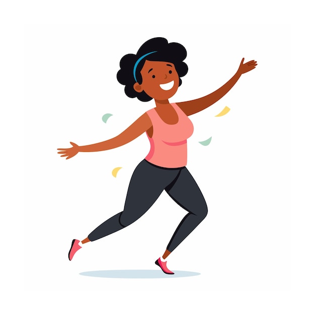 happy black people illustration