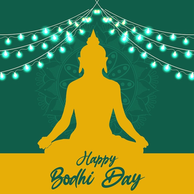 Happy Bodhi Day illustration