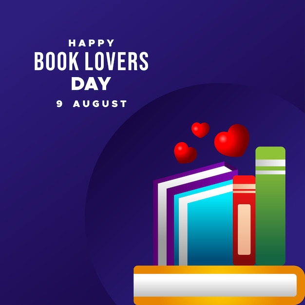 Happy Book Lovers Day Design