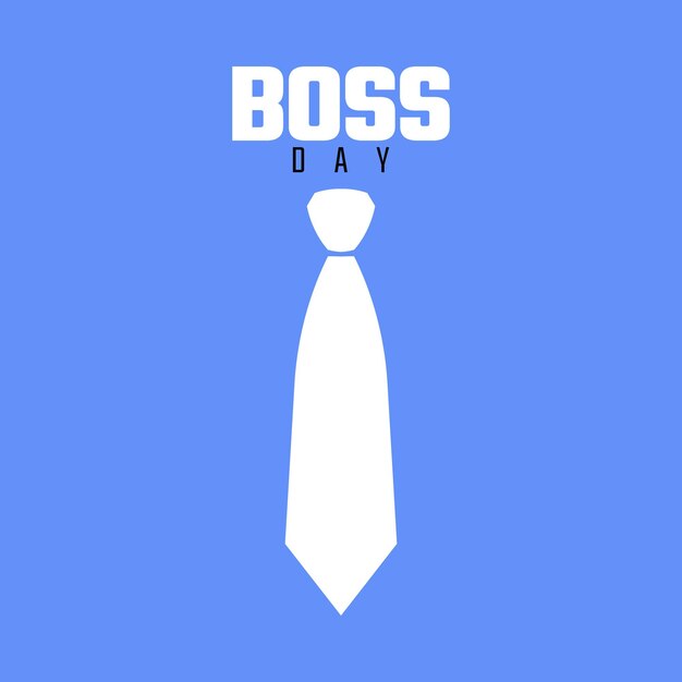 Vector the happy boss day vector illustration icon office boss celebration day vector icon boss