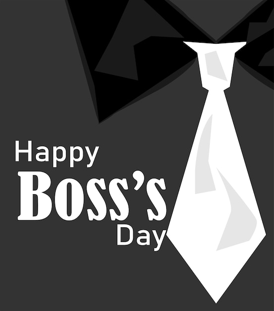 Premium Vector | Happy boss day vector illustration with a cup in ...