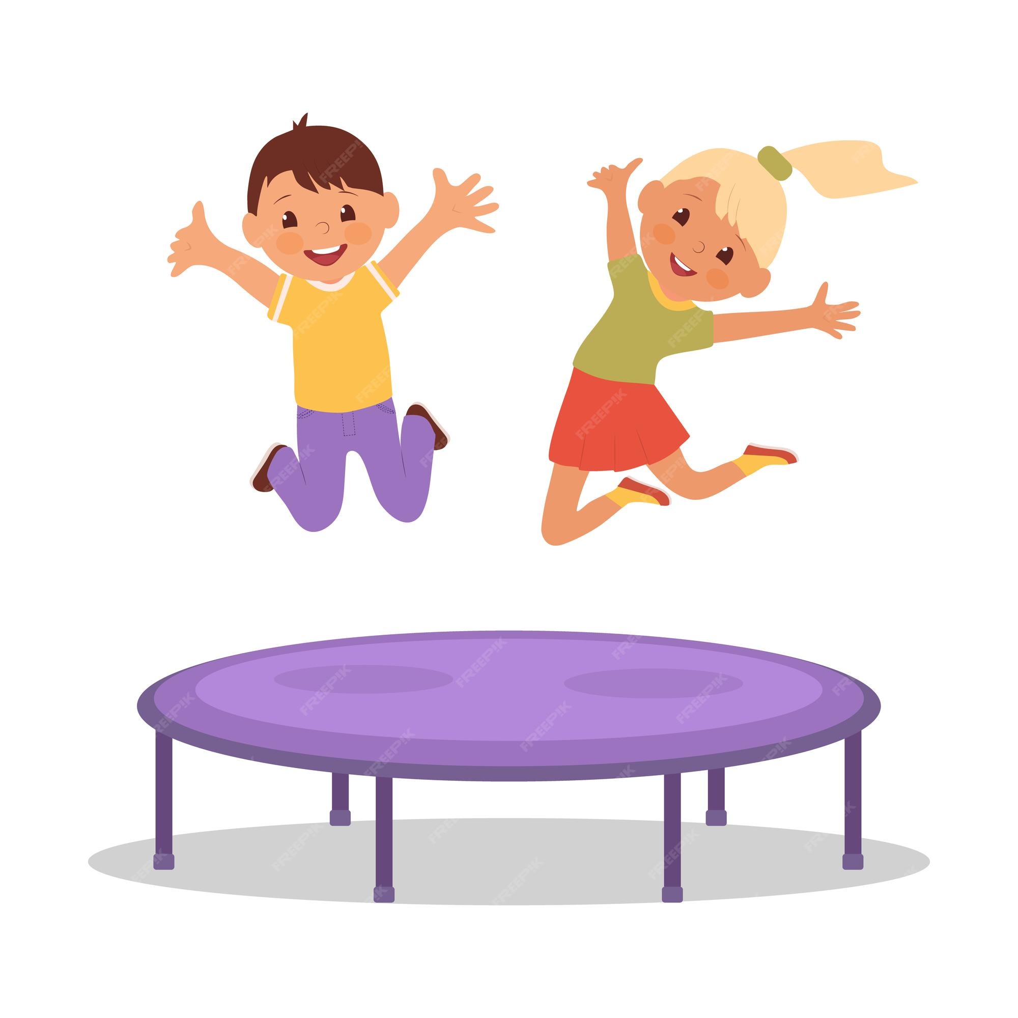 handicappet fatning Primitiv Cartoon Trampoline Images - Free Download on Freepik