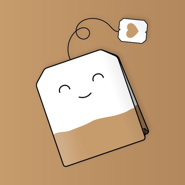 Happy Brown Tea Bag