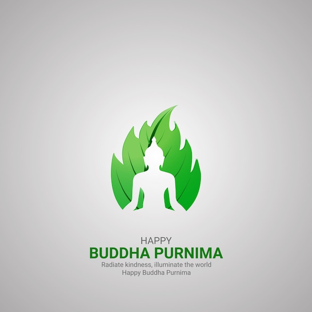 Happy Buddha Purnima Day Buddha Purnima Day creative ads design May 23 vector 3D illustration