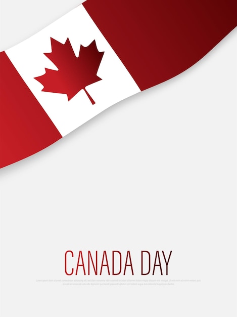 Happy Canada Day achtergrond vectorillustratie.