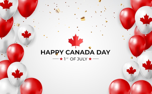 Happy canada day achtergrond-wenskaart