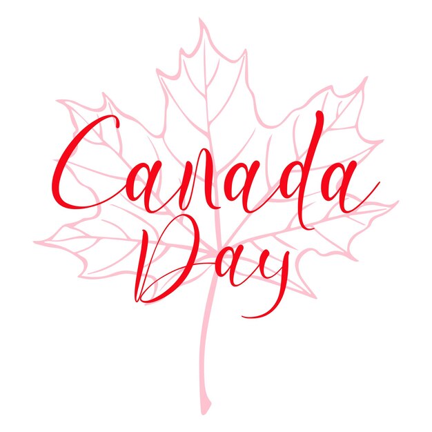 Vector happy canada day canadian national day banner with maple leaf greeting card poster background