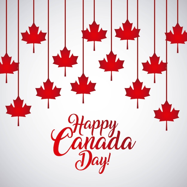 Happy canada day card