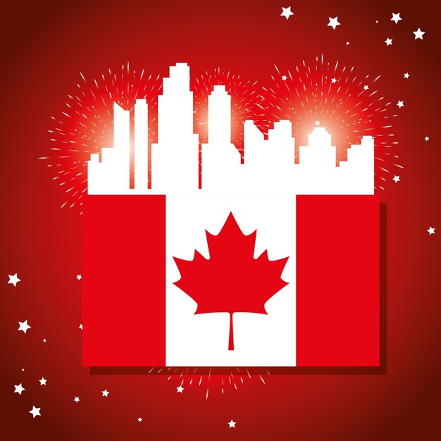 happy canada день праздник постер