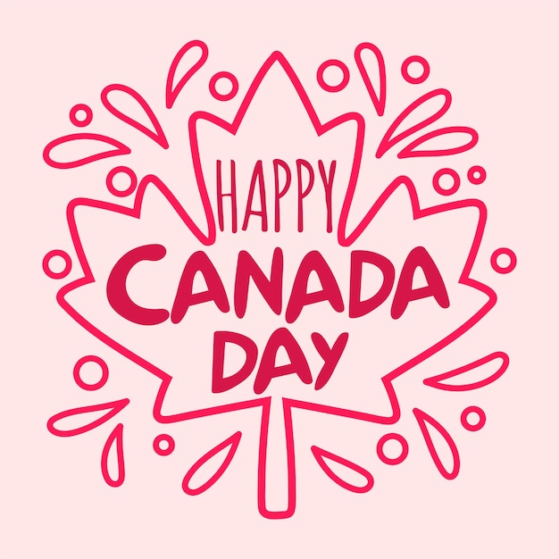 Happy Canada day icon Canada day