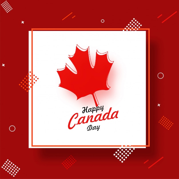 Happy canada day ontwerp