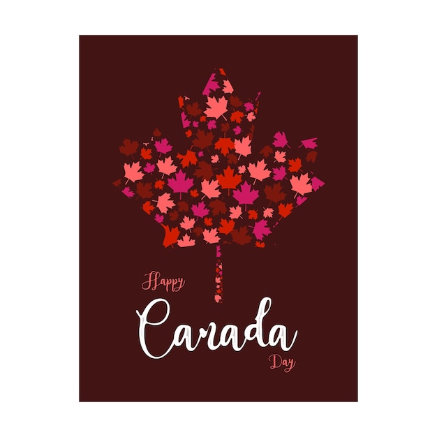 Happy canada day poster