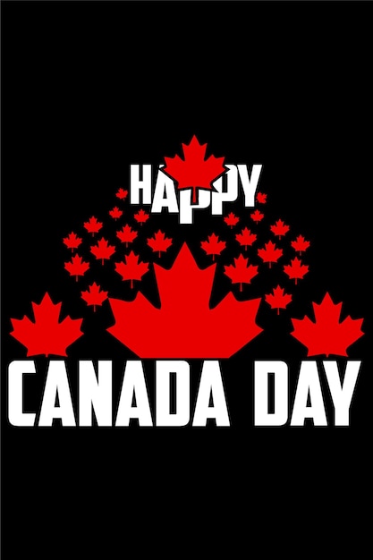 Happy Canada Day t shirt design