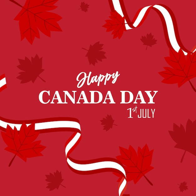 happy canada day vector achtergrond onafhankelijkheidsdag concepten