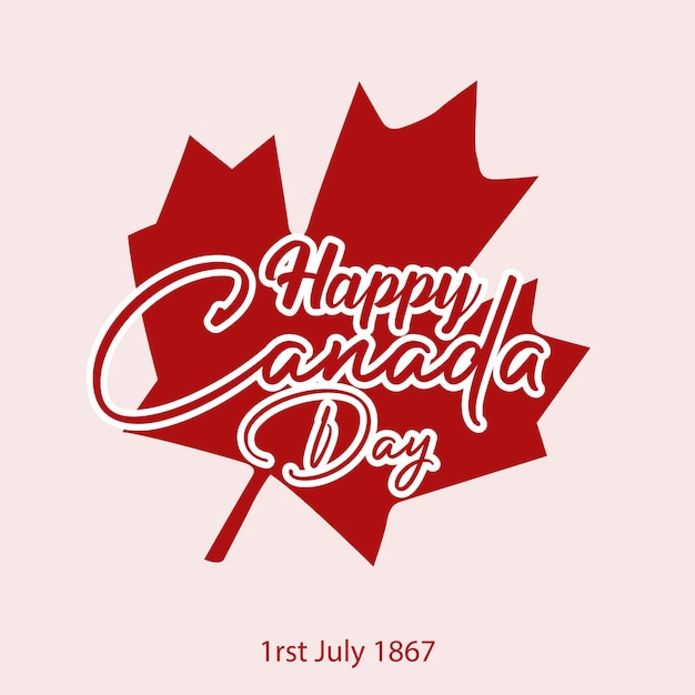 Vector happy canada day