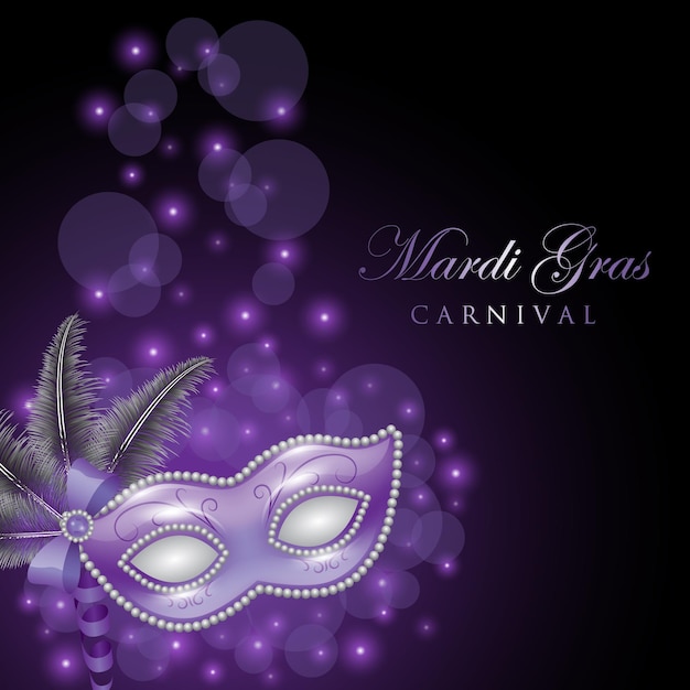 Happy carnival. festive concept with a mask. carnival masks. vector illustration