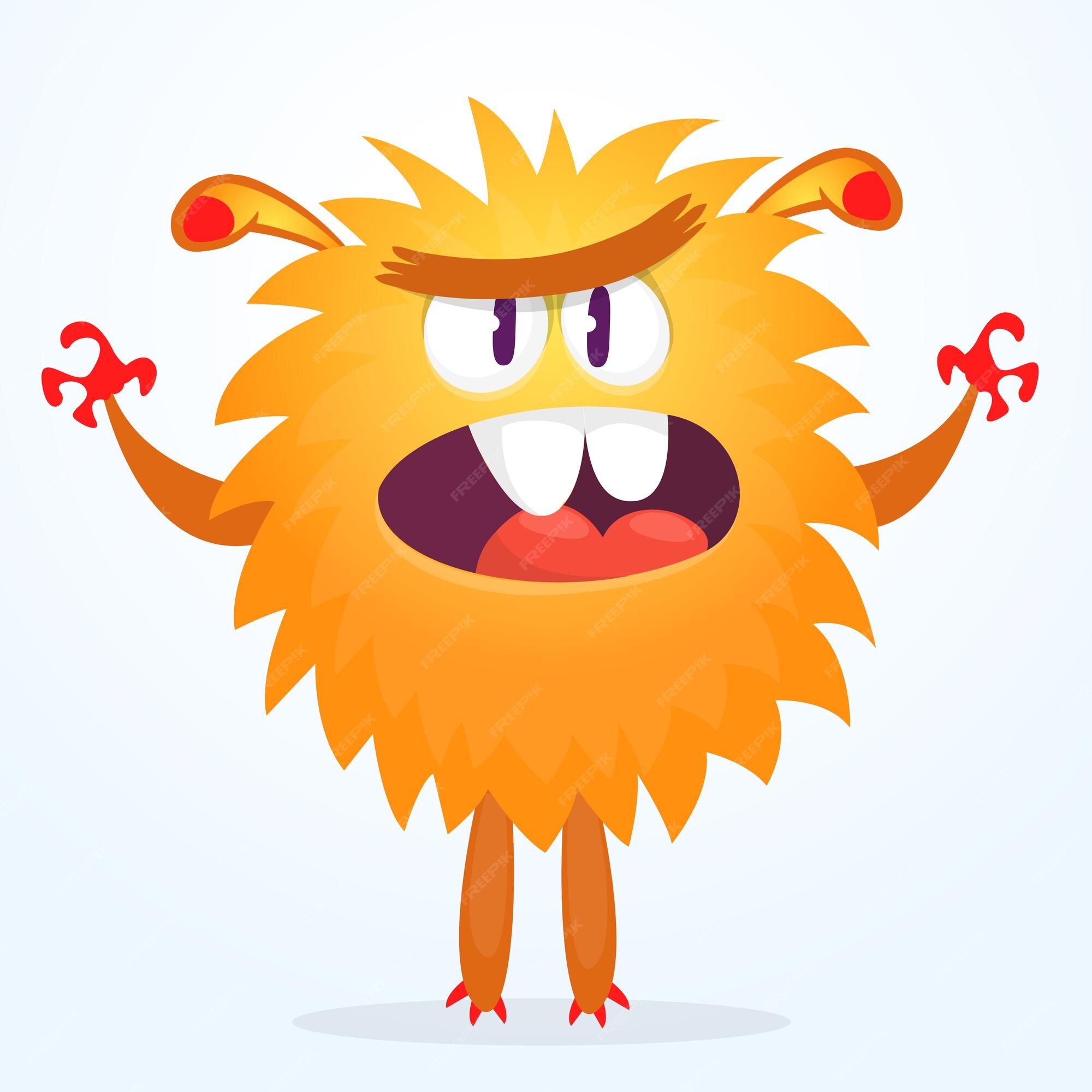 Premium Vector  Funny orange number five 5 cartoon character