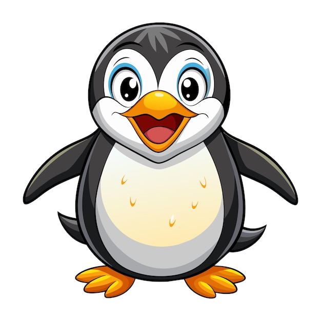 Happy Cartoon Penguin