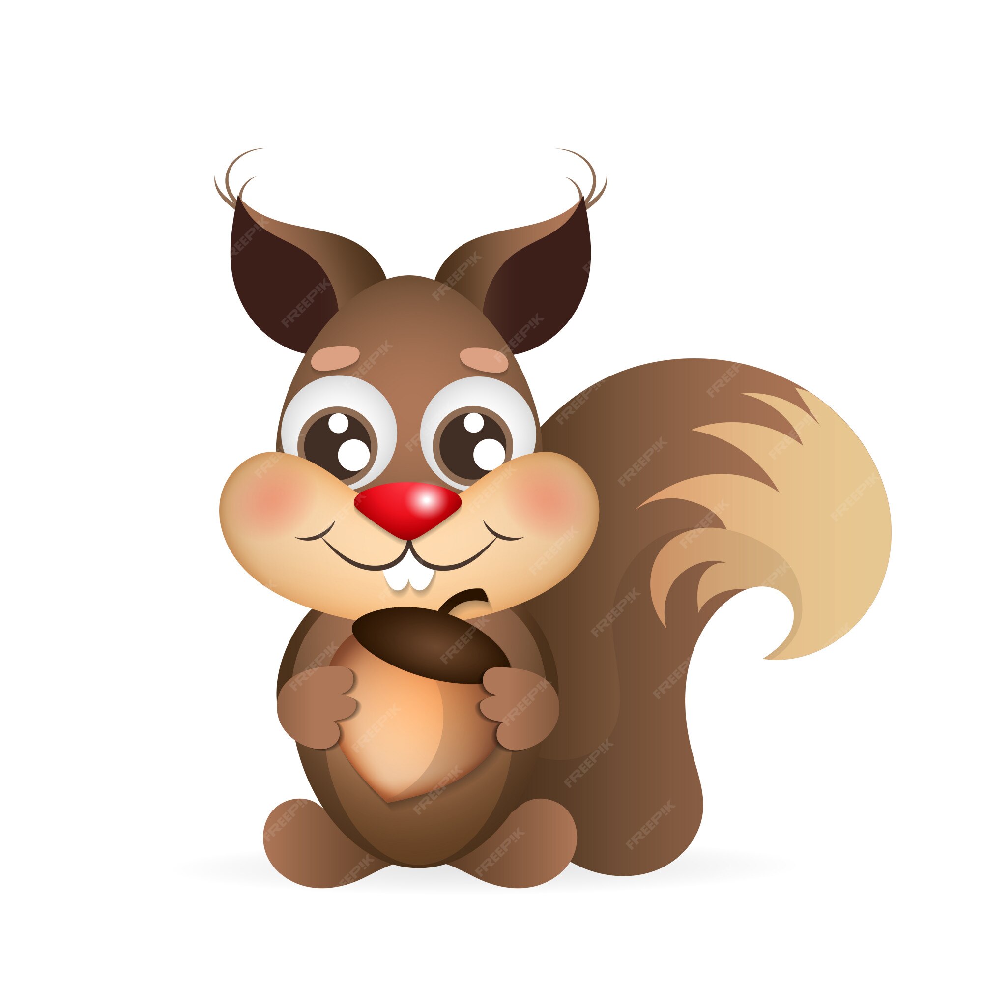 Premium Vector | Happy cartoon squirrel Premium Vector | Happy cartoon squirrel