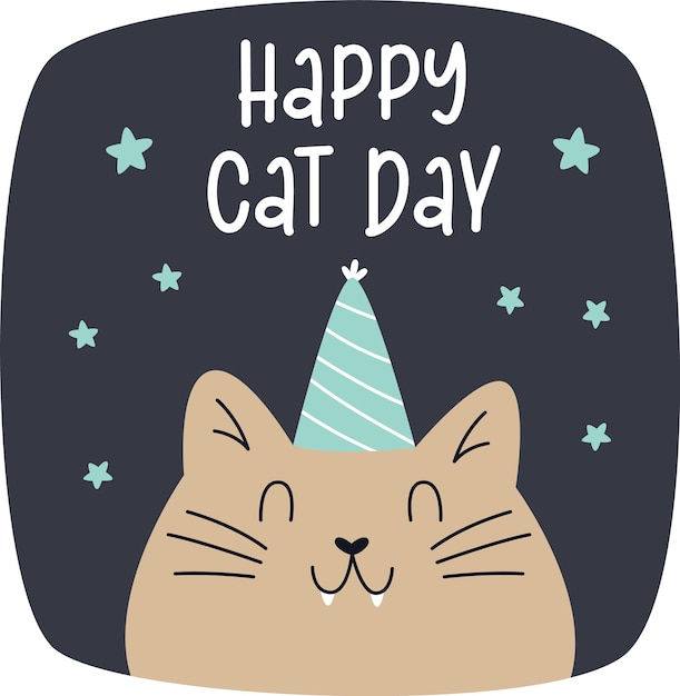 Adesivo per la festa dei gatti