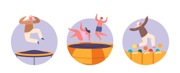 Happy Children Bouncing With Excitement On Trampoline Experiencing The Thrill Of Jumping Kids Party Venues