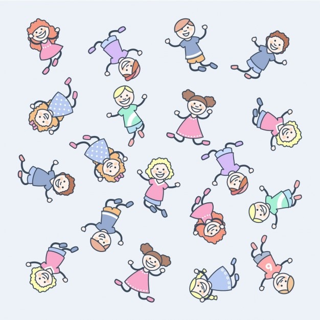 Happy children cartoon