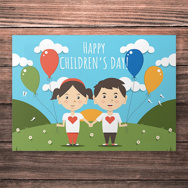 Happy children's day card