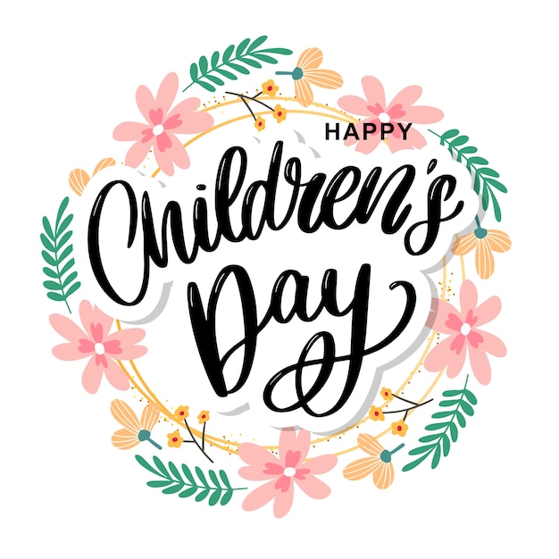 Happy children's day, cute greeting card