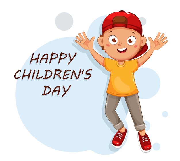 Happy Children's day greeting card 1 June